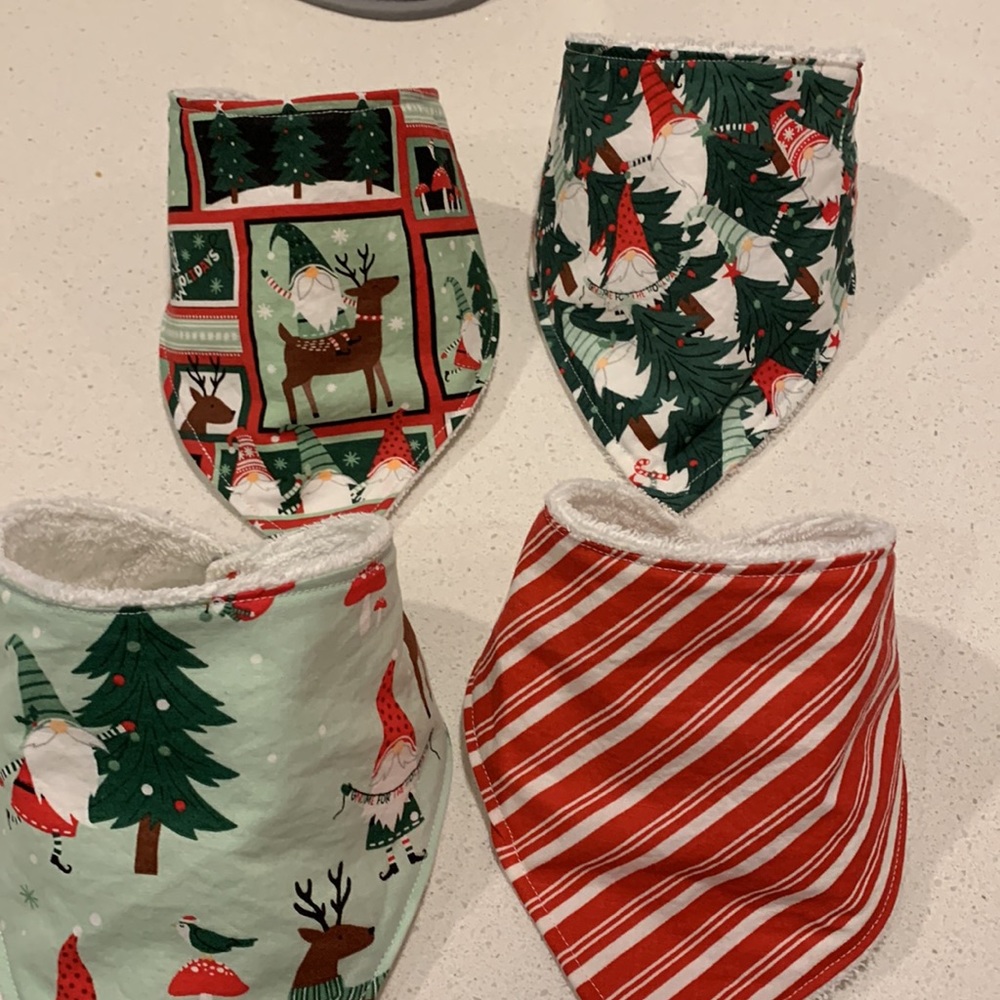 Baby Drool bibs - NWOT Holiday themed